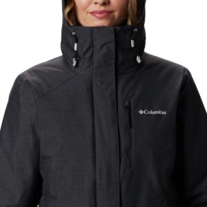 Columbia Women's Whirlibird Iv Interchange Jacket, Black Crossdye, Large