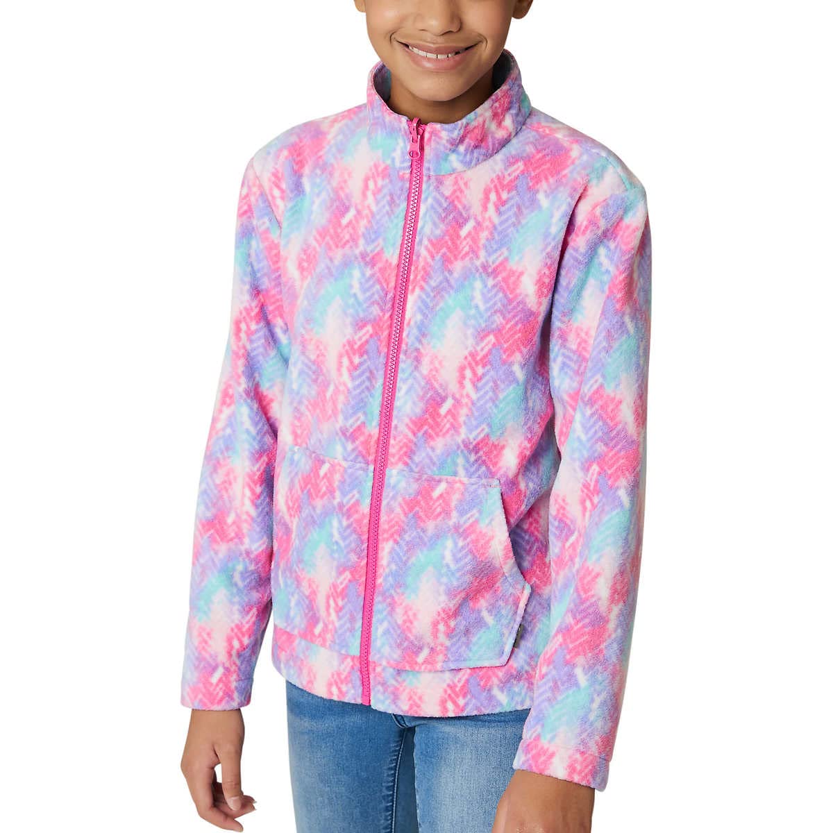 Eddie Bauer Youth Lone Peak 3 in 1 Jacket (Magenta, Medium 10/12)