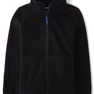 The Children's Place Boys' Heavy 3 in 1 Winter Jacket, Wind Water-Resistant Shell, Fleece Inner, Black | Space Cube_Black