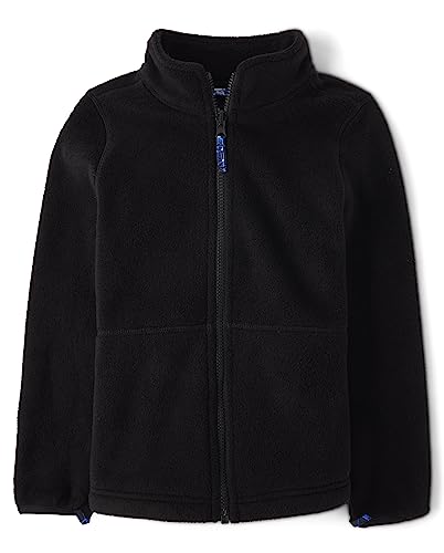 The Children's Place Boys' Heavy 3 in 1 Winter Jacket, Wind Water-Resistant Shell, Fleece Inner, Black | Space Cube_Black