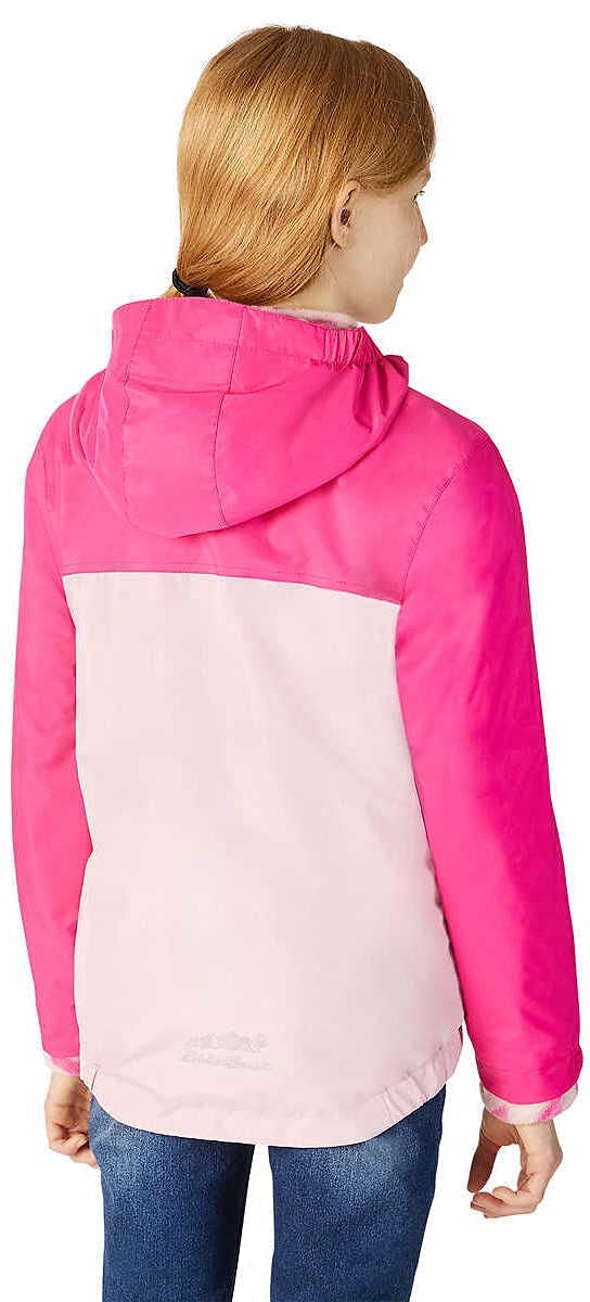 Eddie Bauer Youth Lone Peak 3 in 1 Jacket (Pink, Medium 10/12)