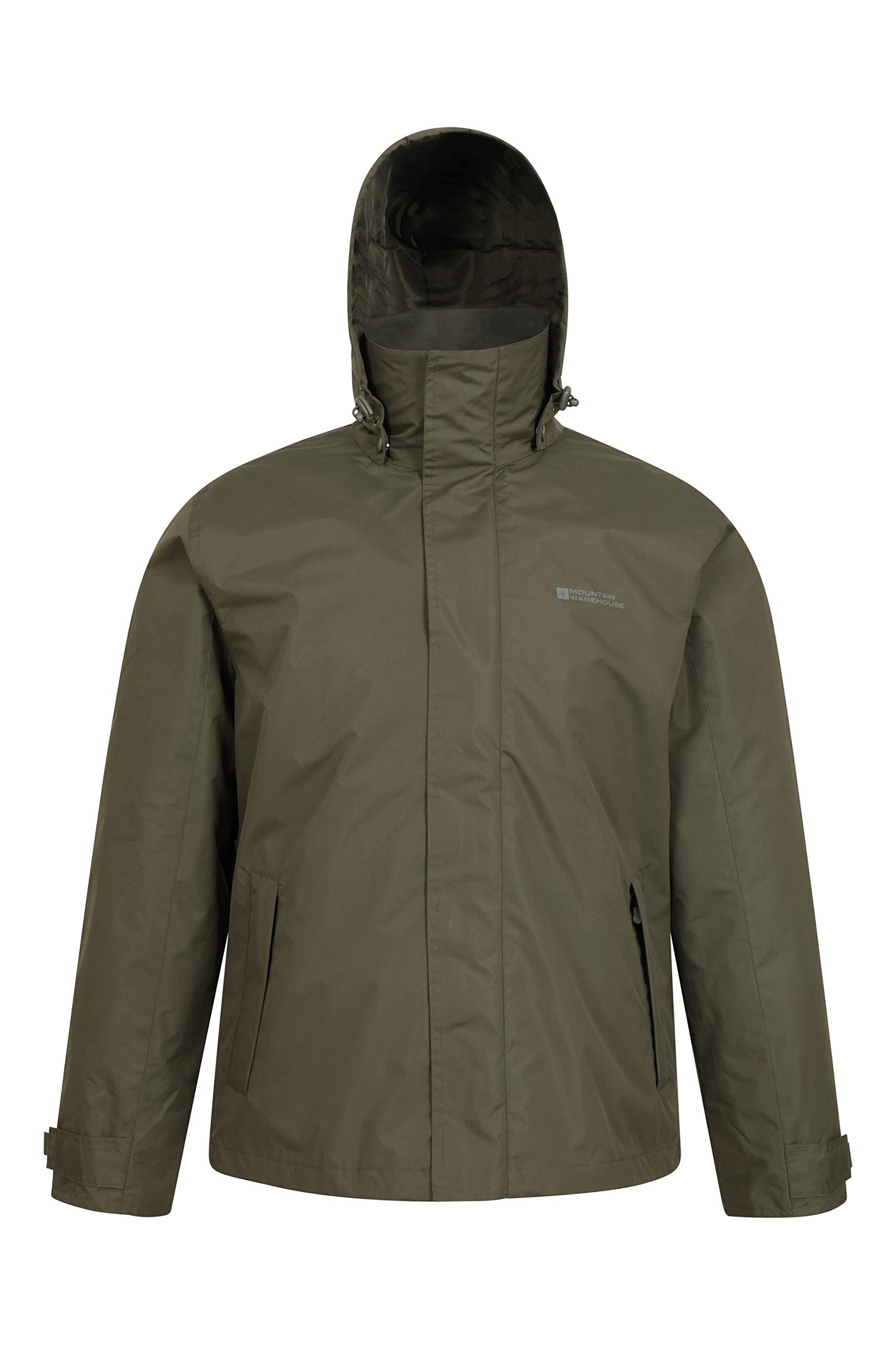 Mountain Warehouse Fell Mens 3 in 1 Water Resistant Jacket - Winter Khaki Small