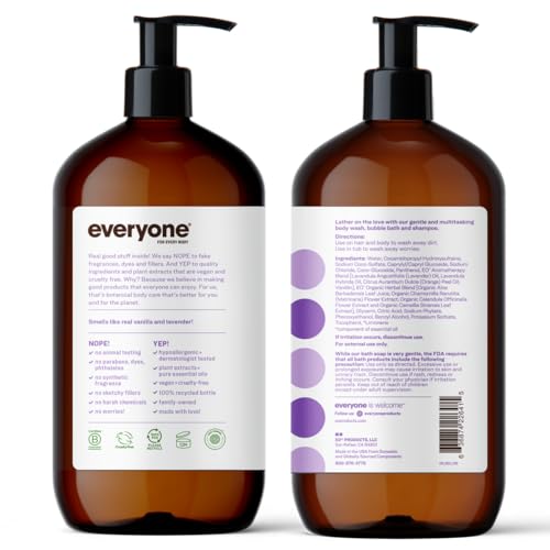 Everyone Vanilla & Lavender 3 In 1 Soap, 32 FZ