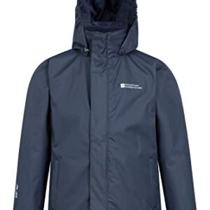 Mountain Warehouse Fell Kids 3 in 1 Jacket - Packaway Hood, Triclimate Coat Navy 11-12 Years