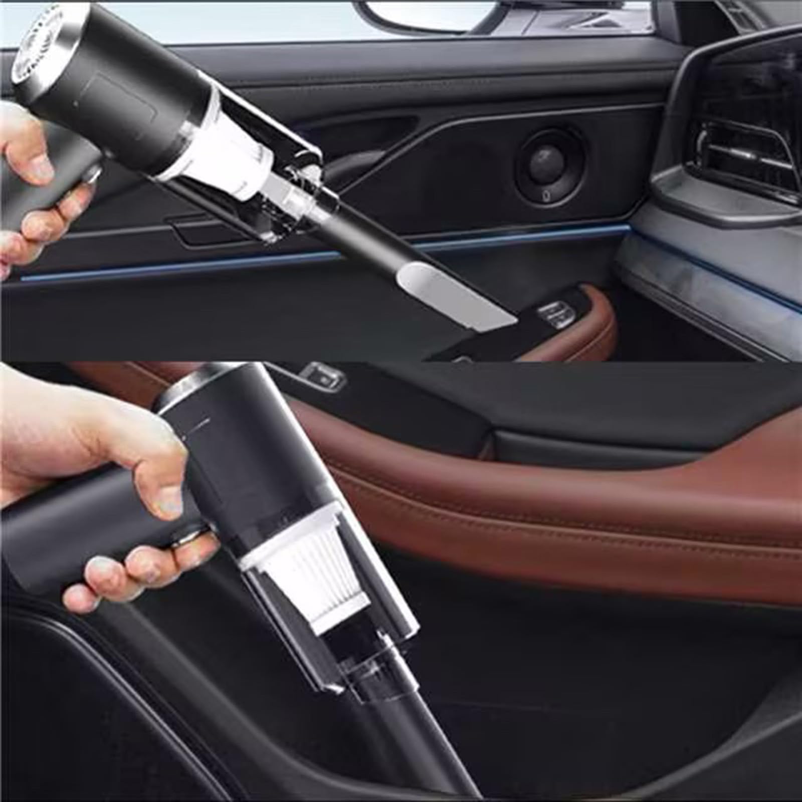 3 in 1 Wireless Handheld Car Vacuum Cleaner, 9000PA Powerful Suction Mini Portable Vacuum Cleaner, USB Cordless Handheld Car Vacuum Cleaner Rechargeable for Car, Home, Office
