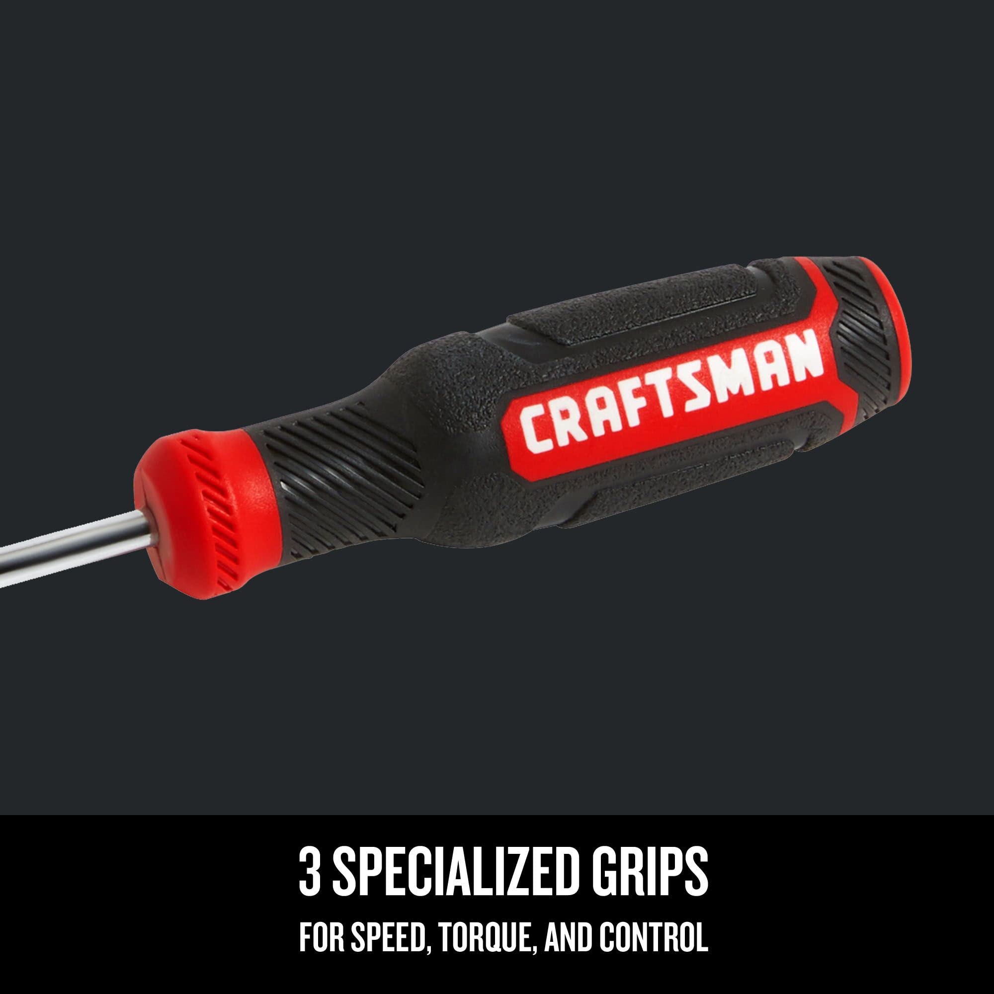 CRAFTSMAN Phillips Screwdriver, Bi-Material, PH #1 X 3 Inch (CMHT65052N)