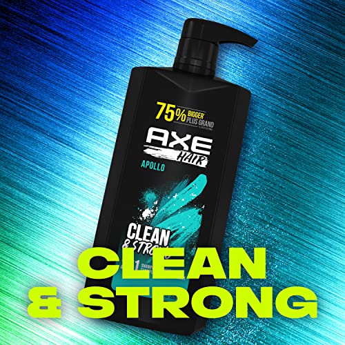 AXE Wash & Care 2-in-1 Shampoo & Conditioner Apollo Wash & Care 4 Count for Clean & Strong Hair Sage & Cedarwood 100% Recycled Bottle 28 oz