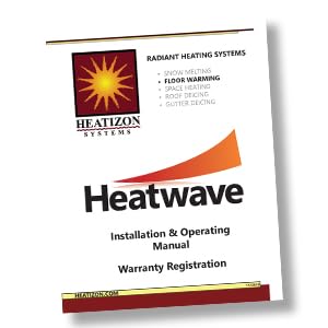 HEATWAVE 20 Sqft 120V Electric Floor Heating System Includes 7-Day/4 Event Programmable GFCI Thermostat