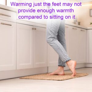 Woo Warmer Hot Carpet Under Rug Instant Radiant Floor Heater Electric Mat Electric Carpet Electric Heated Area Rug Hot Carpet Great for Yoga (720 watt 92" x 76.5" inches)