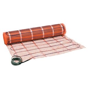 suntouch tapemat electric under floor heating mat for 120v, 2.0' x 5.0' (10 sq. ft.), orange