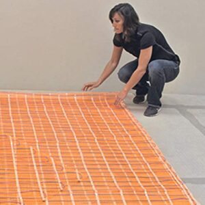 SunTouch TapeMat Electric Under Floor Heating Mat for 120V, 2.0' x 5.0' (10 Sq. Ft.), Orange