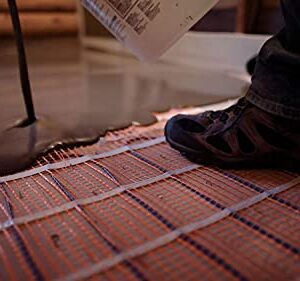 SunTouch TapeMat Electric Under Floor Heating Mat for 120V, 2.0' x 5.0' (10 Sq. Ft.), Orange