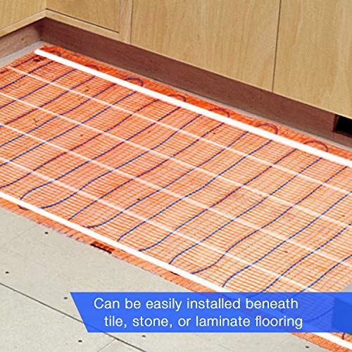 SunTouch TapeMat Electric Under Floor Heating Mat for 120V, 2.0' x 5.0' (10 Sq. Ft.), Orange