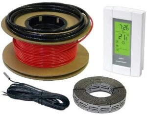 heattech under tile floor heating system 120v heating cable (20 sq.ft.)