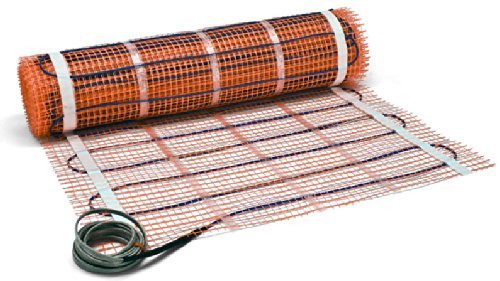 SunTouch TapeMat Electric Under Floor Heating Kit with Command Touch Programmable Thermostat 120V, 2.0' x 12.5' (25 Sq. Ft.), Orange