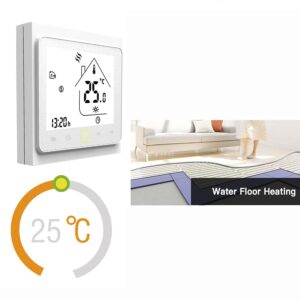 Maiju Smart tat Light Temperature Controller 5A Water Floor Heating for Home No Wi-Fi -- White