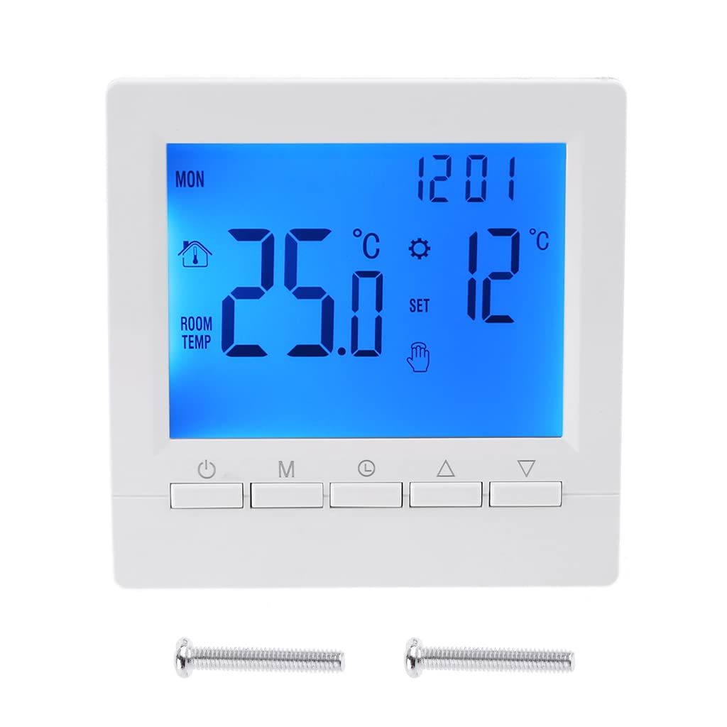 BELOWSYALER Digital Room Thermostat,Gas Boiler Air Conditioner High-Power Water Floor Heating Programmable Thermostat Intelligent Temperature Controller