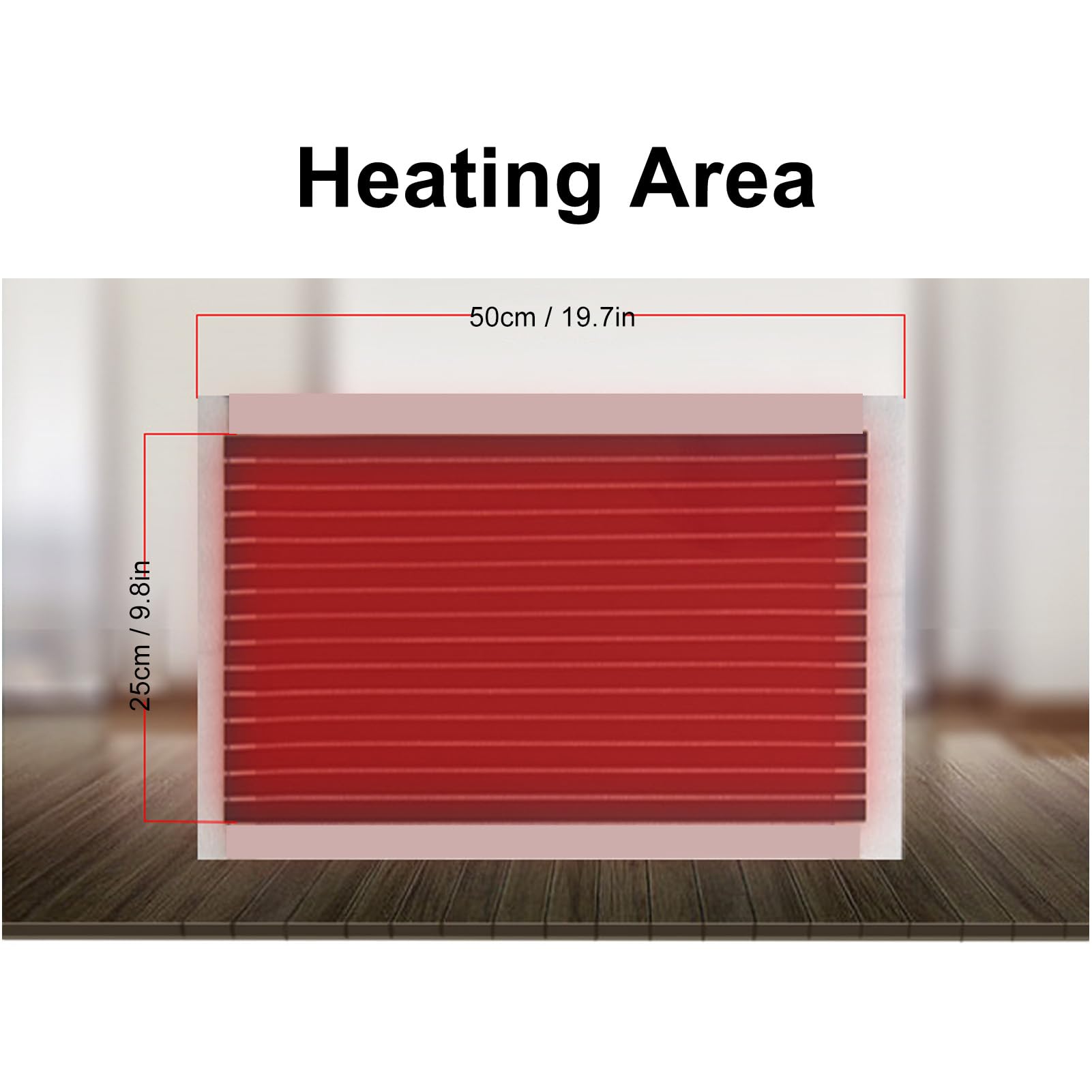 Floor Heating System Kit, Ultra Thin Reduce Energy Consumption Electric Heating Mat Even Heat Extendable Quiet Faster Cycle 220‑240V for Ceramic Tile (Type A 75x100cm)