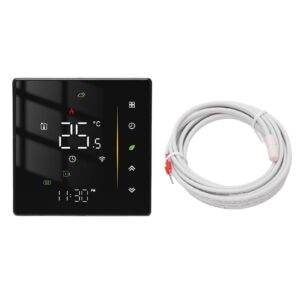 professional smart thermostat,app control, wifi,programmable,intelligent temperature control for efficient energy usage,remote access,95 240vac,ideal for electric floor heating
