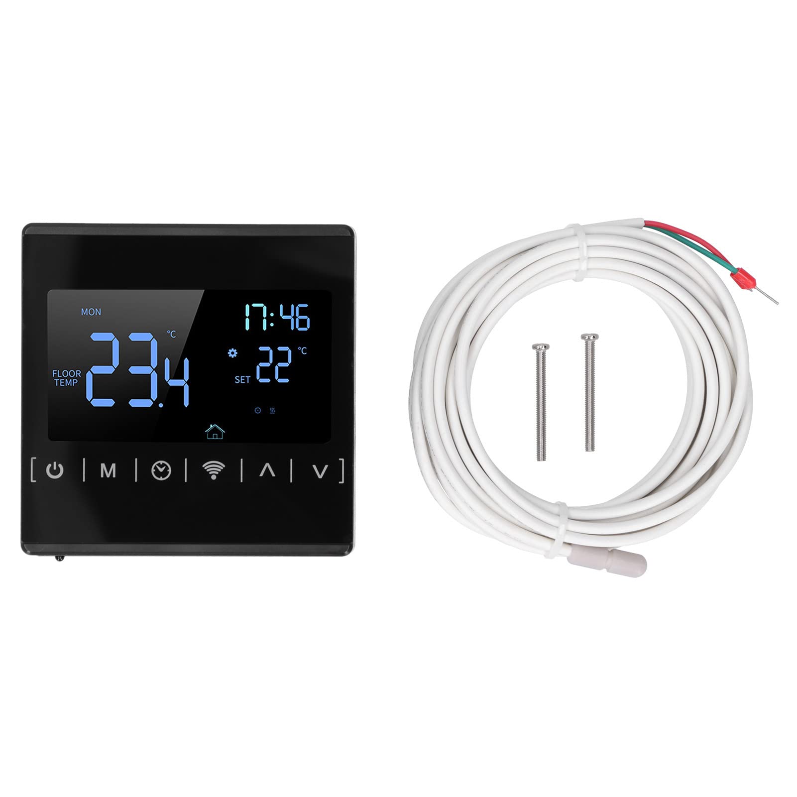 Touch Screen Smart Thermostat, Floor Heating Controller Touch Screen Thermostat Wifi Programmable Industrial, programmable household thermostats