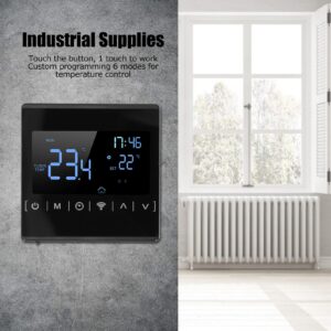Touch Screen Smart Thermostat, Floor Heating Controller Touch Screen Thermostat Wifi Programmable Industrial, programmable household thermostats