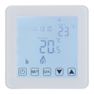 Wengart WiFi Smart Thermostat WG08,Heat Only 2.4GHz Wi-Fi APP TUYA for Radiant Floor Heating,Compatible with Alexa Echo/Google Home,AC90-240V Max3A