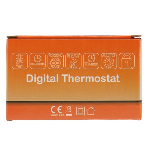 Wengart WiFi Smart Thermostat WG08,Heat Only 2.4GHz Wi-Fi APP TUYA for Radiant Floor Heating,Compatible with Alexa Echo/Google Home,AC90-240V Max3A