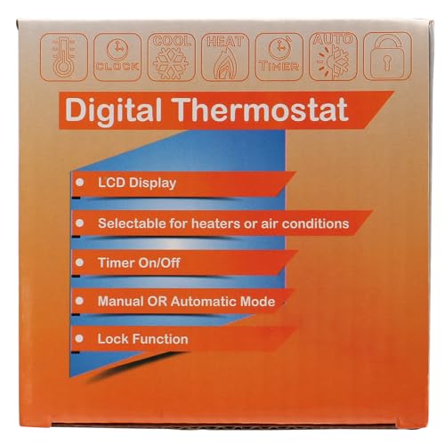 Wengart WiFi Smart Thermostat WG08,Heat Only 2.4GHz Wi-Fi APP TUYA for Radiant Floor Heating,Compatible with Alexa Echo/Google Home,AC90-240V Max3A