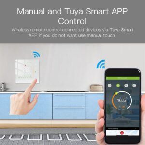 Household Smart Thermostat Programmable App Voice Control Electric Intelligent Floor Heating Temperature Controller for ZigBee AC 95‑240V White