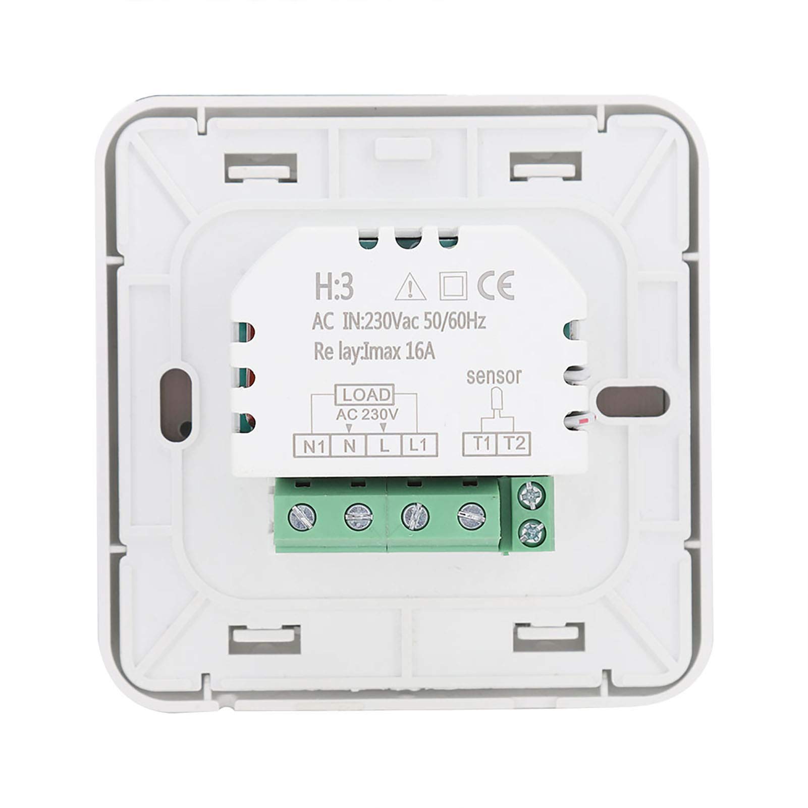 Underfloor Heating Thermostat, AC 230V 50/60HZ 16A Underfloor Heating Floor Temperature Controller with Sensor Thermostat Heating Cooling Control Switch