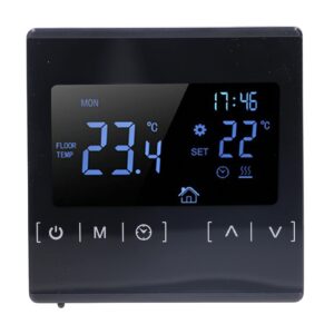 touch screen thermostat, home temperature controller low temp protection 16a sensitive ac85v‑240v for floor heating