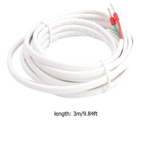 TOPINCN Temperature Floor Sensor, 3 Meters Floor Heating Sensor Probe, Underfloor Heating Thermostat Accessory Floor Temperature Sensor Probe 9.84FT Cable