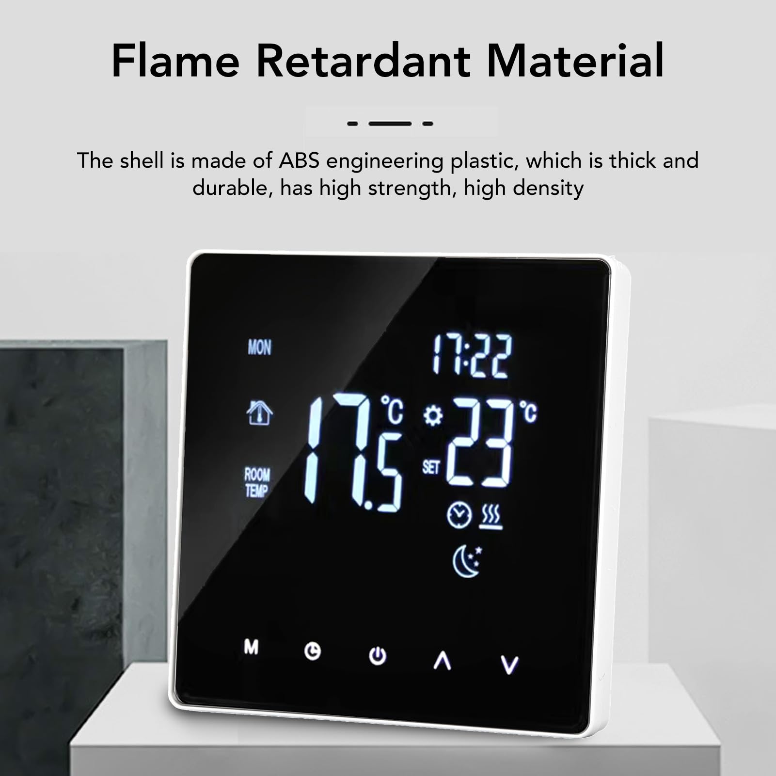 Floor Heating Thermostat 16A 4400W Intelligent Programmable Thermostat Digital Home Heating Temperature Controllerfor Radiant Underfloor Heating