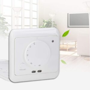 Floor Mechanical Manual Heating Thermostat, Temperature Controller 16A 230V, Wall Baseboard Heater of The Wall Indoors, Home Improvement Heating