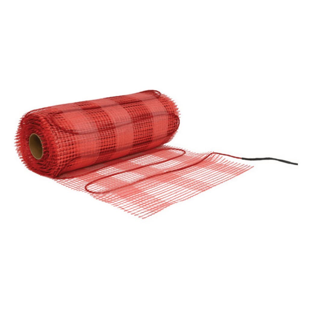 Nuheat Mesh 20 in x 13 ft N2M020 Electric Radiant Floor Heating Kit: nVent Heating Cable 240V 20 Sq Ft Pre-Attached To Adjustable Adhesive Mat with Nuheat Home Programmable Thermostat