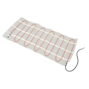 Floor Heating Mat, 240W PEP Selfadhesive Insulation Mesh Electric Heating Mat PVC Protective Sleeve for Stone Tiles (100-120V)