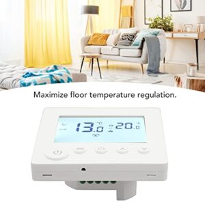 Home Heating Control Panel, Digital Display Floor Heating Thermostat AC 90V-240V Easy Operation for Home