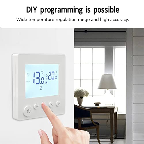 Home Heating Control Panel, Digital Display Floor Heating Thermostat AC 90V-240V Easy Operation for Home