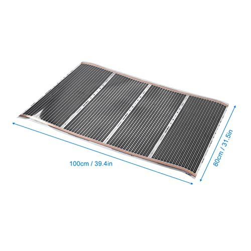 Electric Heating Mat 220?240V Extendable Floor Heating System Kit Reduced Energy Consumption Maintenance Quiet for Ceramic Tiles (Type B 80x100cm)