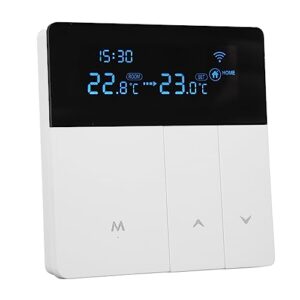 AC90V‑240V Digital Thermostat Floor Heating Thermostat Gas Boiler Temperature Controller 5-60℃ LCD Display APP Control NTC Programmable for Hotels Villas Apartments Office