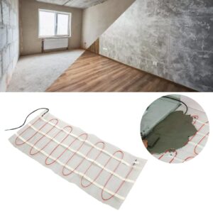 Electric Floor Heating Mat, High Efficiency Electric Floor Heating System 360W Selfadhesive 3㎡ PEP Insulation for Studio (220-240V)