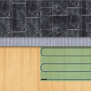 WarmlyYours TempZone Electric Radiant Floor Heating Easy Mat, Quick Installation, 3x2 sq. ft