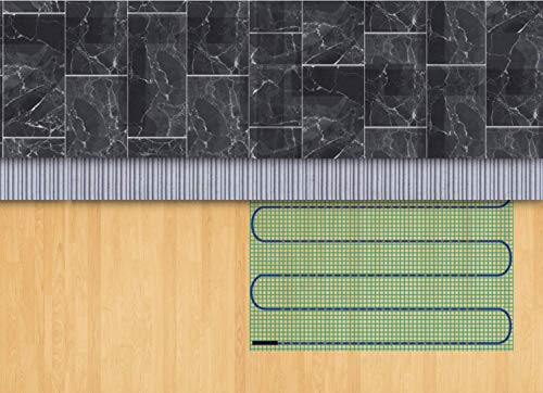 WarmlyYours TempZone Electric Radiant Floor Heating Easy Mat, Quick Installation, 3x2 sq. ft