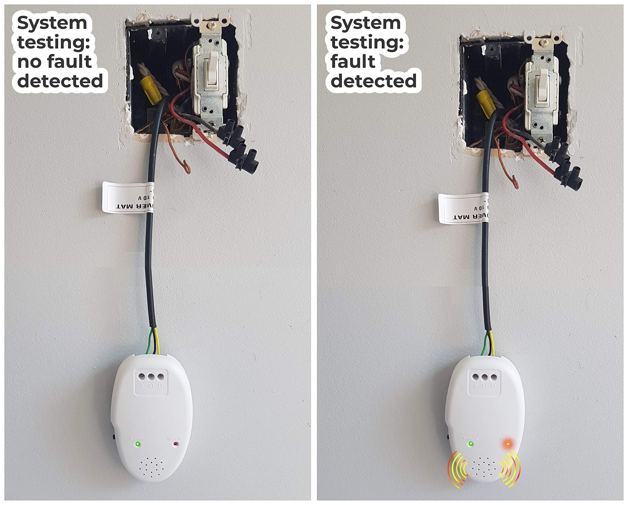 LuxHeat Radiant Floor Heat Installation Cable Monitor, Instant Alarm, Screamer. Monitors Heaters Continuity and Insulation During Floor Installation. Compatible With All Electric Underfloor Heating