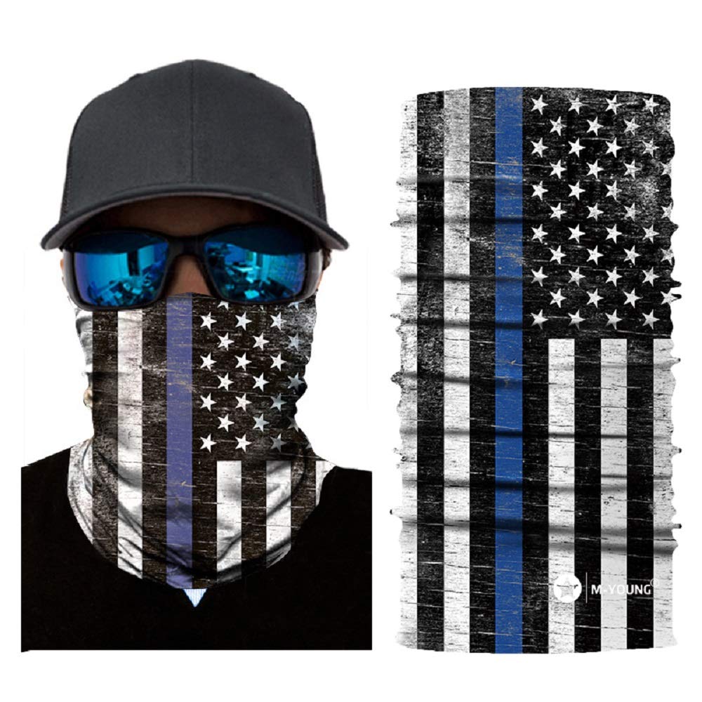 Skull Face Sun Mask Half,Bandanas,Neck Gaiter, Headwear, Headband for Fishing, Hunting,Yard Work