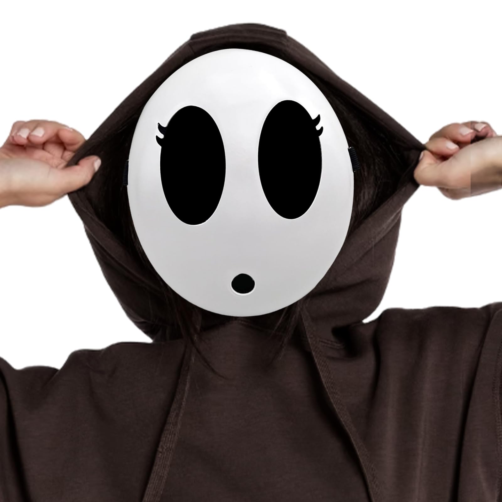 Varuotu Shy Guy Mask White Anime Mask Halloween Mask Funny Face Mask ...