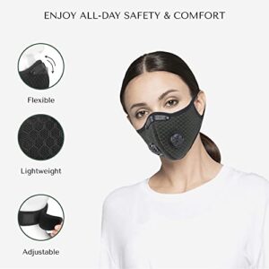 FuturePPE Mesh PRIMO Reusable Sport Mask with Activated Carbon Filter - Ultimate Protection for Dust, Pollen, & More