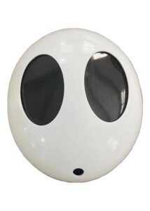 shy guy mask cosplay resin white mask costume accessories