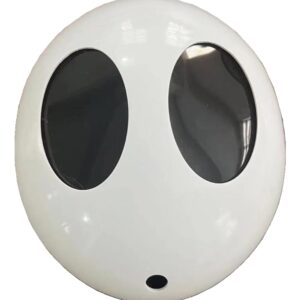 Shy Guy Mask Cosplay Resin White Mask Costume Accessories