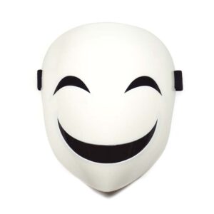 TOKYO-T Smile Mask Anime Kagetane Hiruko Cosplay Halloween Prop White